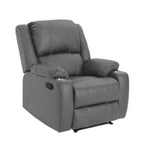 One Seater Manual Recliner In Grey Colour