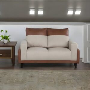 Fabric 2-Seater Sofa - Beige Starlet