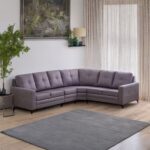 Fabric 2+1+1+2 Seater Sectional Sofa Set - Grey